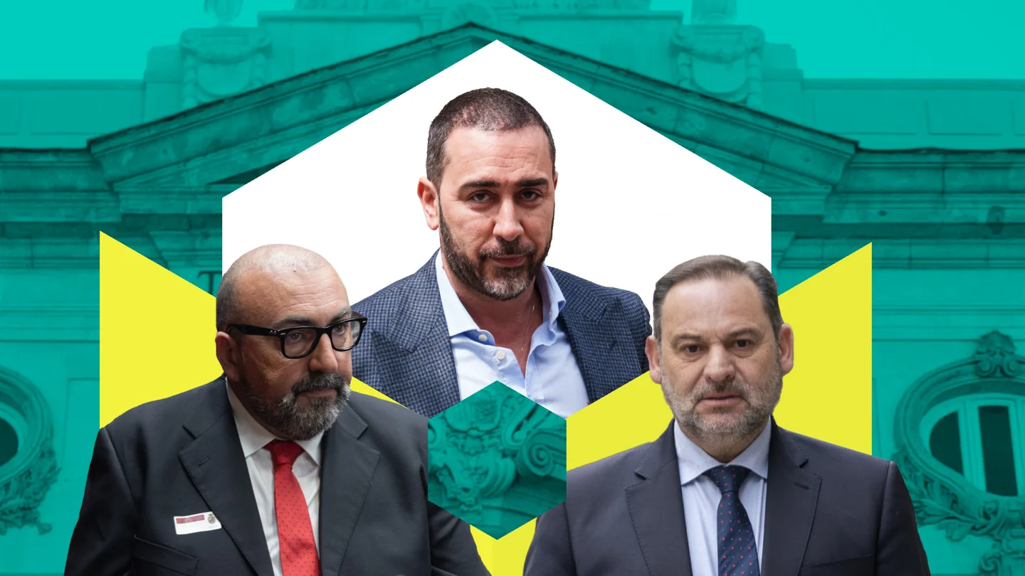 Koldo García, Víctor de Aldama y José Luis Ábalos. Koldo García, Víctor de Aldama y José Luis Ábalos.