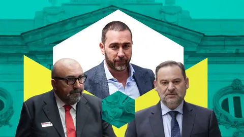 Koldo García, Víctor de Aldama y José Luis Ábalos. Koldo García, Víctor de Aldama y José Luis Ábalos.