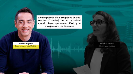Tensa conversación entre Emilio Delgado y Mónica García.