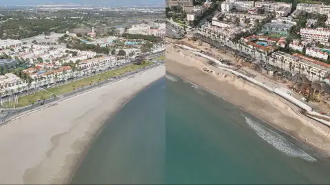 Antes todo esto era playa: ayuntamientos trabajan para devolver los metros de arena arrebatados Antes todo esto era playa: ayuntamientos trabajan para devolver los metros de arena arrebatados
