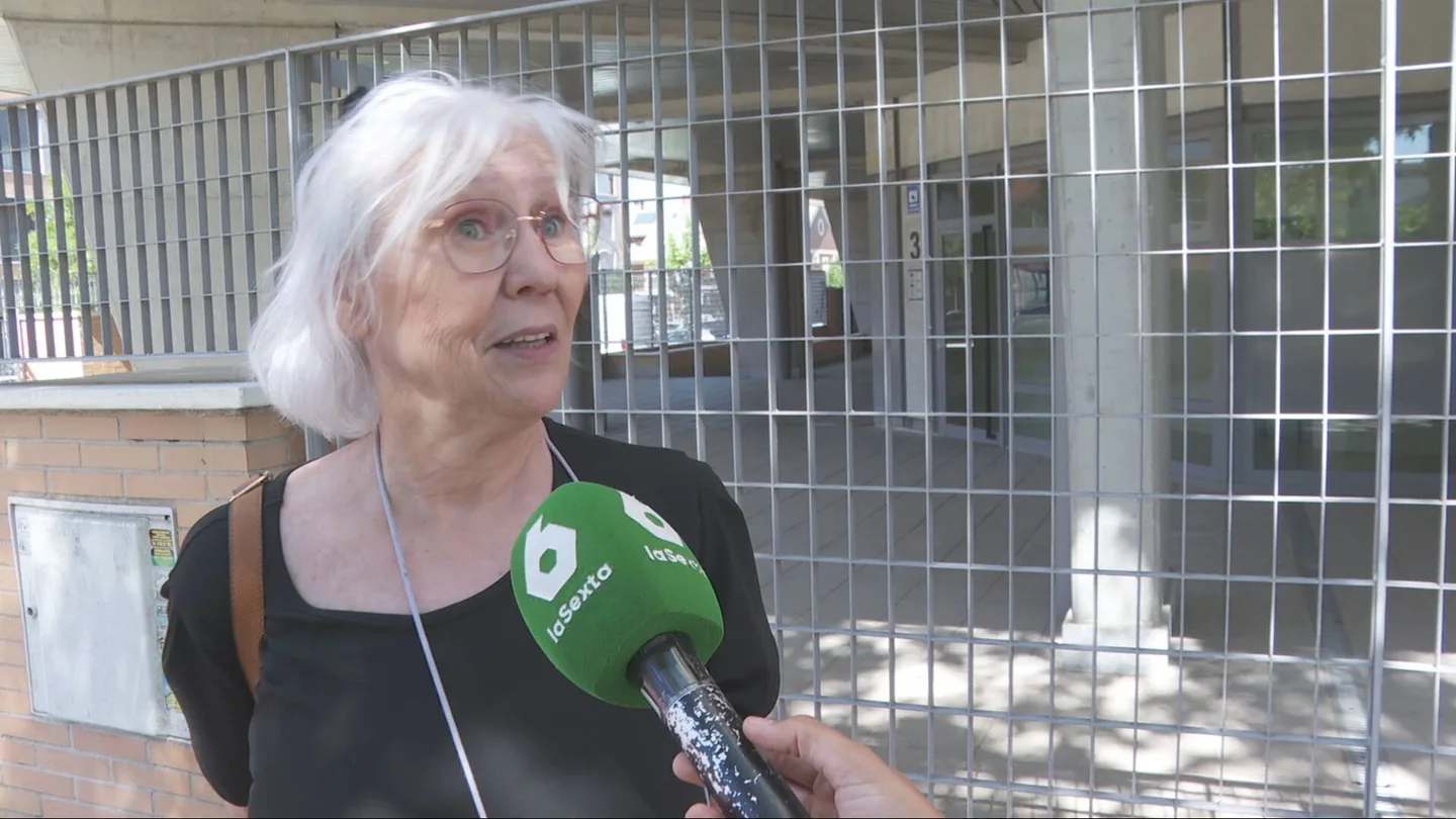 Mercedes Plaza una de las vecinas afectadas en Vallecas. Mercedes Plaza una de las vecinas afectadas en Vallecas.