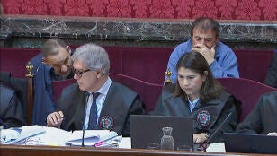 Jos&eacute; Luis &Aacute;balos y Koldo Garc&iacute;a durante el juicio en el Tribunal Supremo