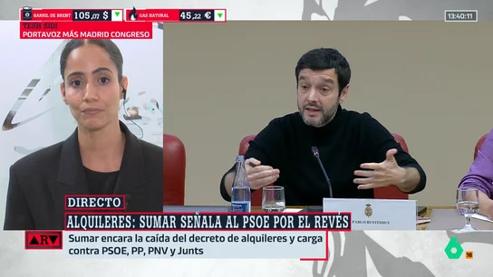 Tesh Sidi (Más Madrid) insiste en el problema de la vivienda en España: "Yo soy diputada y tengo que compartir piso" Tesh Sidi (Más Madrid) insiste en el problema de la vivienda en España: "Yo soy diputada y tengo que compartir piso"