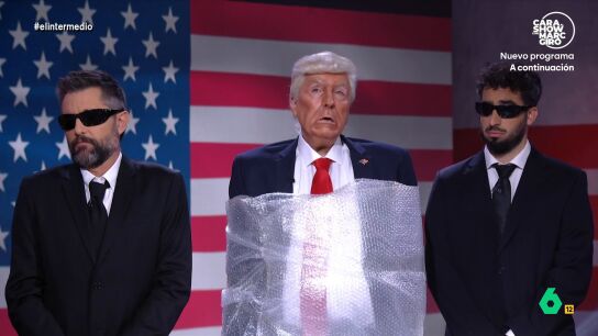 Ra&uacute;l P&eacute;rez se convierte en el presidente de los Estados Unidos, que ha visitado el programa para mostrar, en directo, como es su nuevo sistema de seguridad.