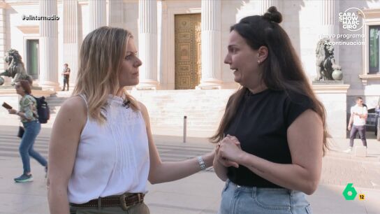 irene moreno protesta en el congreso