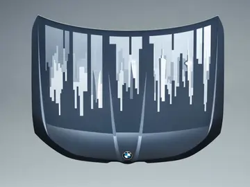Las pantallas llegan al diseño exterior: BMW presenta un capó que emite animaciones Las pantallas llegan al diseño exterior: BMW presenta un capó que emite animaciones