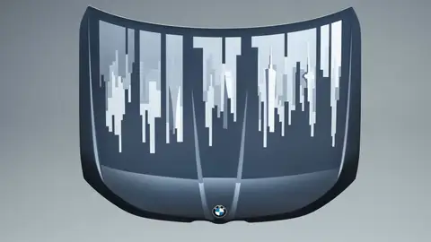 Las pantallas llegan al diseño exterior: BMW presenta un capó que emite animaciones Las pantallas llegan al diseño exterior: BMW presenta un capó que emite animaciones