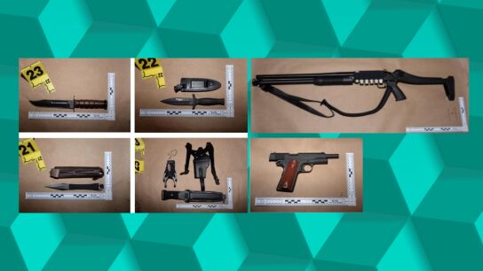 Una escopeta Mossberg, una semiautom&aacute;tica y tres cuchillos: el arsenal de armas de Allen para asesinar al presidente Trump