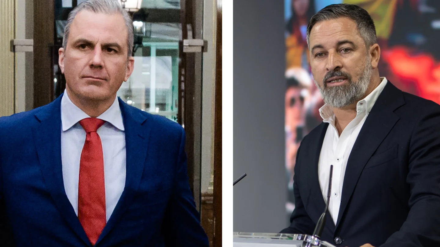 Javier Ortega Smith y Santiago Abascal Javier Ortega Smith y Santiago Abascal