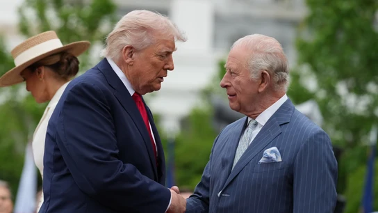 Donald Trump y el rey Carlos III en Washington Donald Trump y el rey Carlos III en Washington