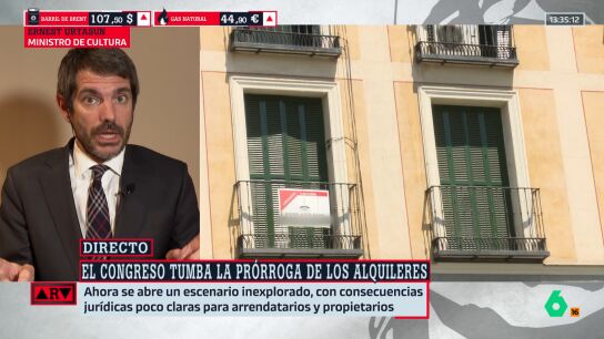 El mensaje de Urtasun a las personas que hubiesen solicitado la pr&oacute;rroga del alquiler tras la derrota del decreto: "Tienen derecho a ella"