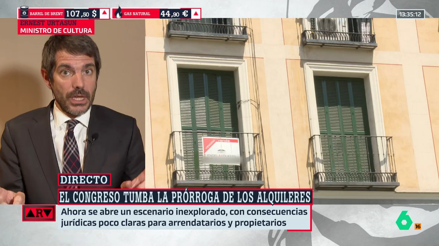 El mensaje de Urtasun a las personas que hubiesen solicitado la prórroga del alquiler tras la derrota del decreto: "Tienen derecho a ella" El mensaje de Urtasun a las personas que hubiesen solicitado la prórroga del alquiler tras la derrota del decreto: "Tienen derecho a ella"