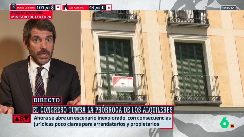 El mensaje de Urtasun a las personas que hubiesen solicitado la pr&oacute;rroga del alquiler tras la derrota del decreto: "Tienen derecho a ella"