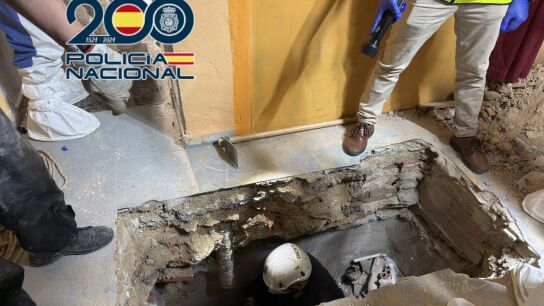 La Policía Nacional encuentra el cadáver enterrado bajo más de dos metros de hormigón 