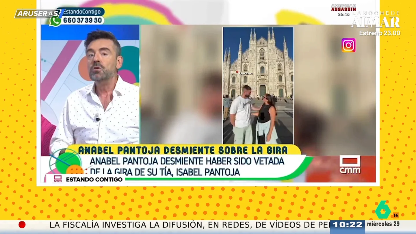 Vicente Serrano llama "cansina" a Anabel Pantoja: "David, cásate ya con ella y así os vais otros 15 días y nos dejáis en paz" Vicente Serrano llama "cansina" a Anabel Pantoja: "David, cásate ya con ella y así os vais otros 15 días y nos dejáis en paz"