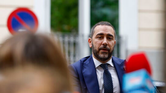 El empresario V&iacute;ctor de Aldama, a su llegada al Tribunal Supremo