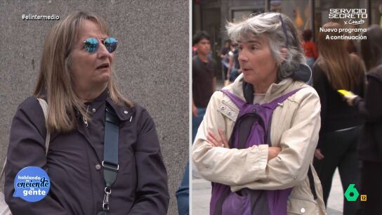 Thais Villas pregunta a los espa&ntilde;oles si est&aacute;n a favor o en contra de la 'prioridad nacional'. Mientras una mujer afirma que es espa&ntilde;ola y "primero yo y despu&eacute;s el resto", otra defiende que todos tienen los "mismos derechos".