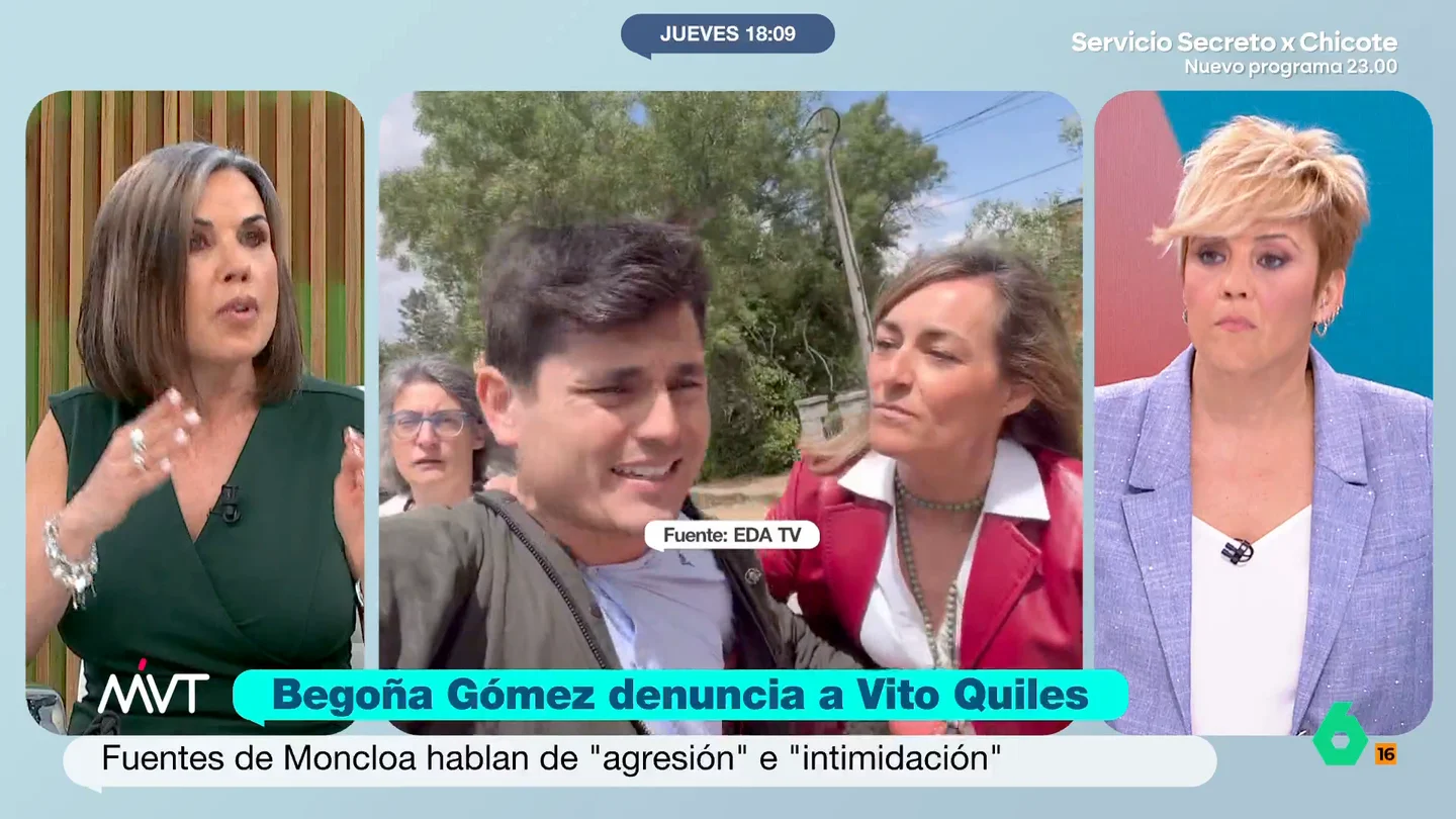 Bea de Vicente analiza las denuncias cruzadas de Begoña Gómez y Vito Quiles: "Todo es una cuestión probatoria" Bea de Vicente explica en este vídeo las posibilidades de que prosperen tanto la denuncia de Begoña Gómez a Vito Quiles, como la del agitador a la mujer del presidente del Gobierno tras el incidente en Las Rozas.