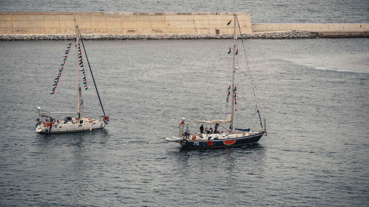 La Flotilla Global Sumud denuncia que están a la deriva tras la intervención de Israel: 