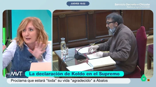 "El bombero Koldo no le va a pisar la manguera al otro bombero Ábalos": Mayte Alcaraz analiza su declaración en el Supremo Mayte Alcaraz valora en este vídeo los principales puntos de la declaración de Koldo García en el Supremo, desde sus ataques a Jésica Rodríguez al momento en que reconoce que las "chistorras" eran billetes de 500 euros.