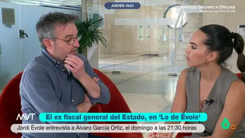 Jordi Évole, sobre su entrevista al ex fiscal general del Estado: "Tiene ganas de defenderse, de volver a explicar su verdad" El próximo domingo a las 21:30 h se emite en laSexta la entrevista en exclusiva que el periodista ha hecho a Álvaro García Ortiz en su programa 'Lo de Évole'. Este, además, es el último programa de la temporada.