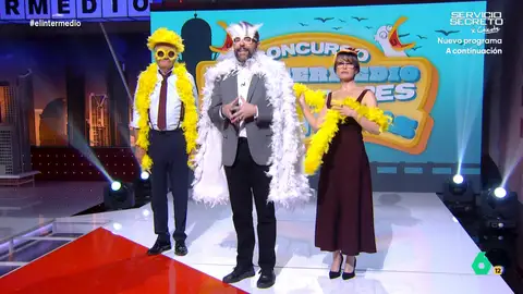 Wyoming gana el primer concurso de imitadores de gaviota de El Intermedio: "Se viene otro Ondas" Dani Mateo inaugura este curioso concurso en el que compiten el presentado de El Intermedio y Thais Villas. Ambos deben mostrar su habilidad para imitar el graznido de esa ave.