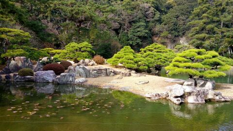 Jardines Ritsurin, en Shikoku