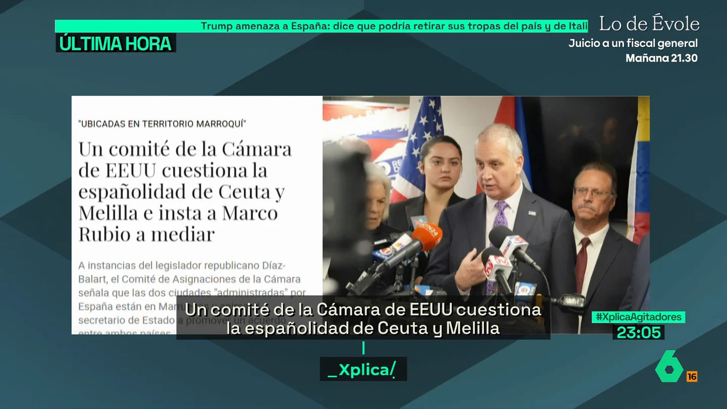 Un comité de la Cámara de EEUU cuestiona la españolidad de Ceuta y de Melilla Un comité de la Cámara de EEUU cuestiona la españolidad de Ceuta y de Melilla