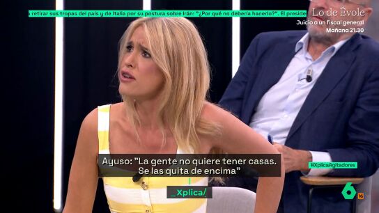 Afra Blanco: "Un trabajador paga 18.000 euros a Ayuso y una empresa que se dedica cual sanguijuela a comprar y vender vivienda paga 6.000"