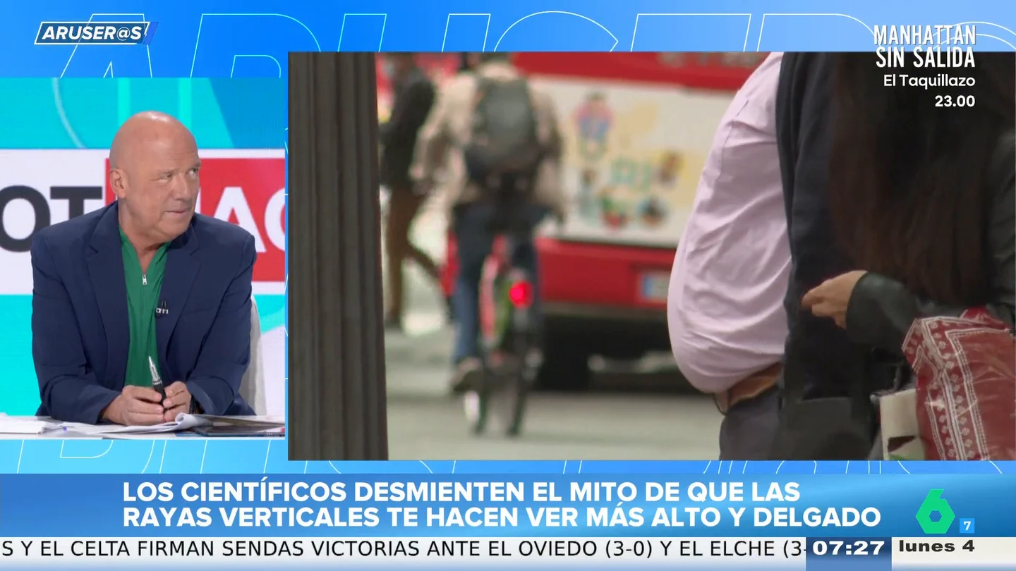 Alfonso Arús, sobre el estudio que desmiente el mito de que las rayas verticales te hacen ver más alto y delgado: "Discrepo" Alfonso Arús, sobre el estudio que desmiente el mito de que las rayas verticales te hacen ver más alto y delgado: "Discrepo"