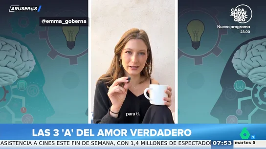 Las '3 A' que tienen que darse para que el amor sea de verdad: "Atracción, Afecto y Admiración" Las '3 A' que tienen que darse para que el amor sea de verdad: "Atracción, Afecto y Admiración"