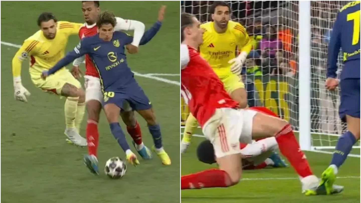 Las imágenes de la polémica en el Arsenal - Atleti Las imágenes de la polémica en el Arsenal - Atleti
