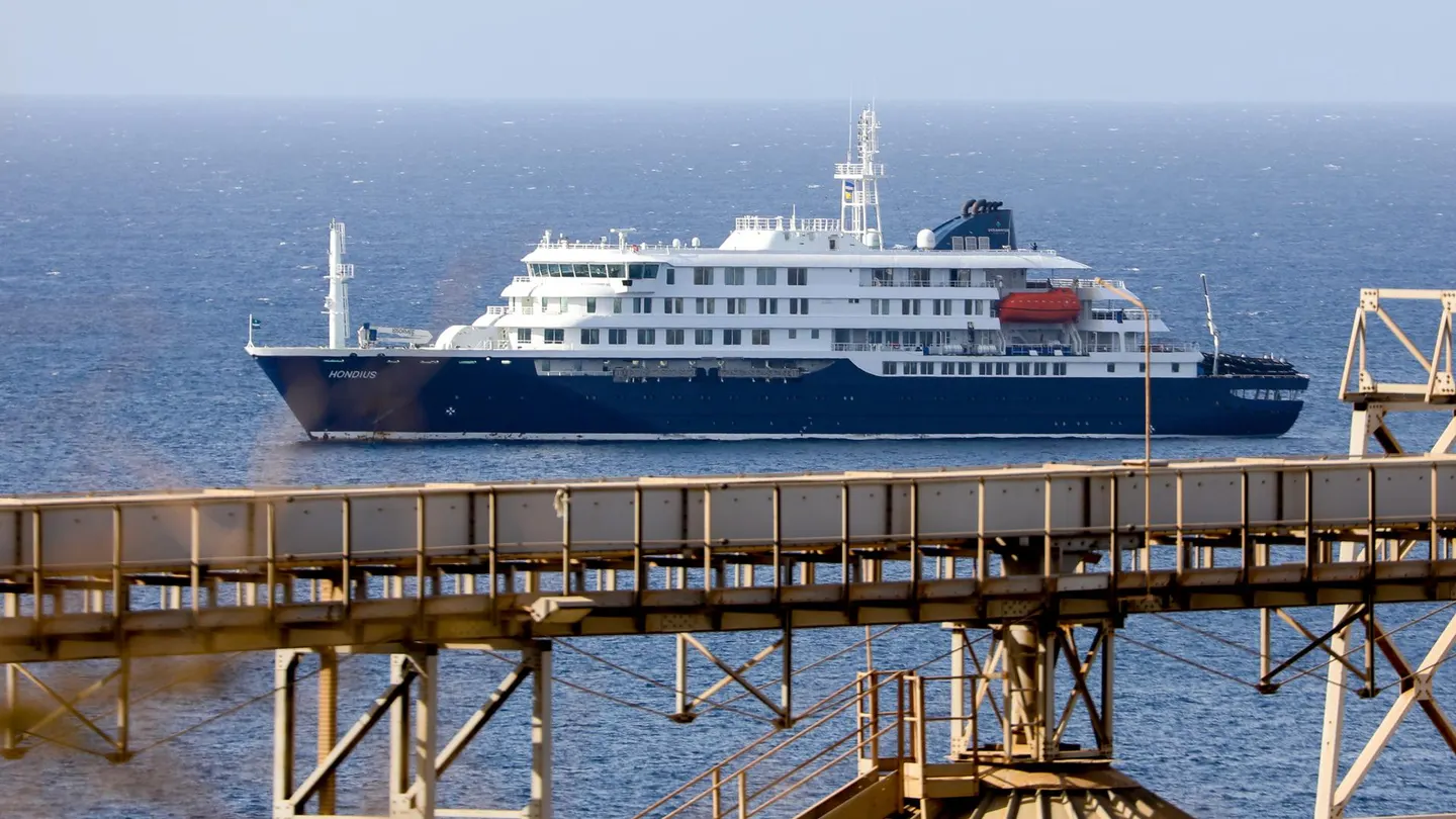 Vista general del crucero holandés MV Hondius Vista general del crucero holandés MV Hondius