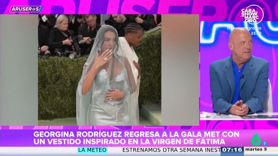 Alfonso Ar&uacute;s, sobre el estilismo de Georgina Rodr&iacute;guez en la Met Gala 2026 inspirado en la Virgen de F&aacute;tima: "Le encantar&iacute;a ser Rosal&iacute;a"