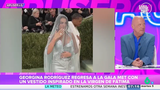 Alfonso Arús, sobre el estilismo de Georgina Rodríguez en la Met Gala 2026 inspirado en la Virgen de Fátima: "Le encantaría ser Rosalía" Alfonso Arús, sobre el estilismo de Georgina Rodríguez en la Met Gala 2026 inspirado en la Virgen de Fátima: "Le encantaría ser Rosalía"