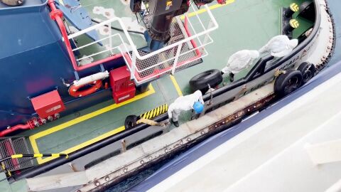 Las primeras im&aacute;genes del crucero con los afectados por el hantavirus