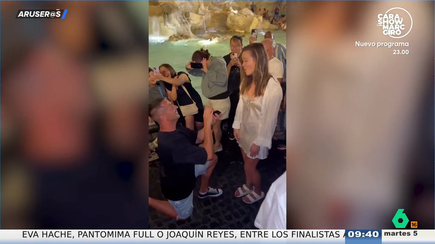 La desastrosa pedida de mano en la Fontana di Trevi: acaba en rechazo y momento 'tierra, trágame' La desastrosa pedida de mano en la Fontana di Trevi: acaba en rechazo y momento 'tierra, trágame'