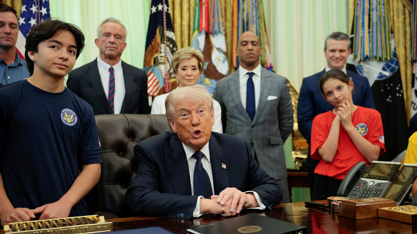 El presidente de Estados Unidos, Donald Trump, en el Despacho Oval de la Casa Blanca El presidente de Estados Unidos, Donald Trump, en el Despacho Oval de la Casa Blanca