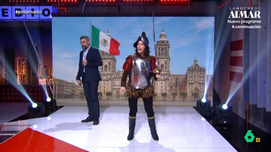 Cristina Gallego se convierte en la 'Ayuso' m&aacute;s 'conquistadora'. Vestida como Hern&aacute;n Cort&eacute;s, se ha propuesto demostrar a los mexicanos que "del socialismo se sale": "&iexcl;Ya est&aacute; aqu&iacute; la libertad!".
