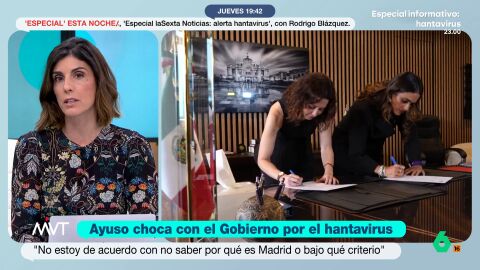 Tras las cr&iacute;ticas de Ayuso al Gobierno por el hantavirus, Raquel Ejerique recuerda la gesti&oacute;n de la presidenta durante la pandemia y asegura que su "autoridad moral, cient&iacute;fica y de gesti&oacute;n queda lejos de la confianza general".