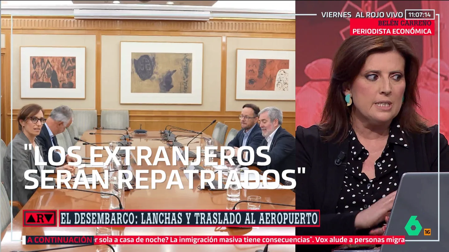 Belén Carreño reflexiona sobre la actitud de Clavijo: "No es oposición, es Estado, y me parece desafortunado cómo ha ejercido su papel en esta crisis" Belén Carreño reflexiona sobre la actitud de Clavijo: "No es oposición, es Estado, y me parece desafortunado cómo ha ejercido su papel en esta crisis"