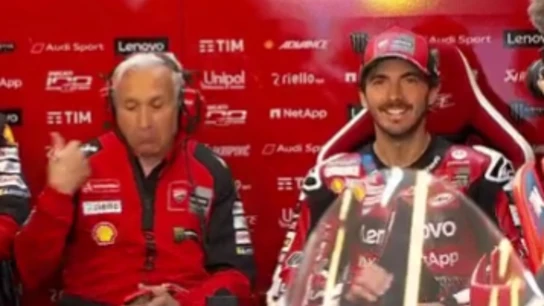 Davide Tardozzi y 'Pecco' Bagnaia Davide Tardozzi y 'Pecco' Bagnaia