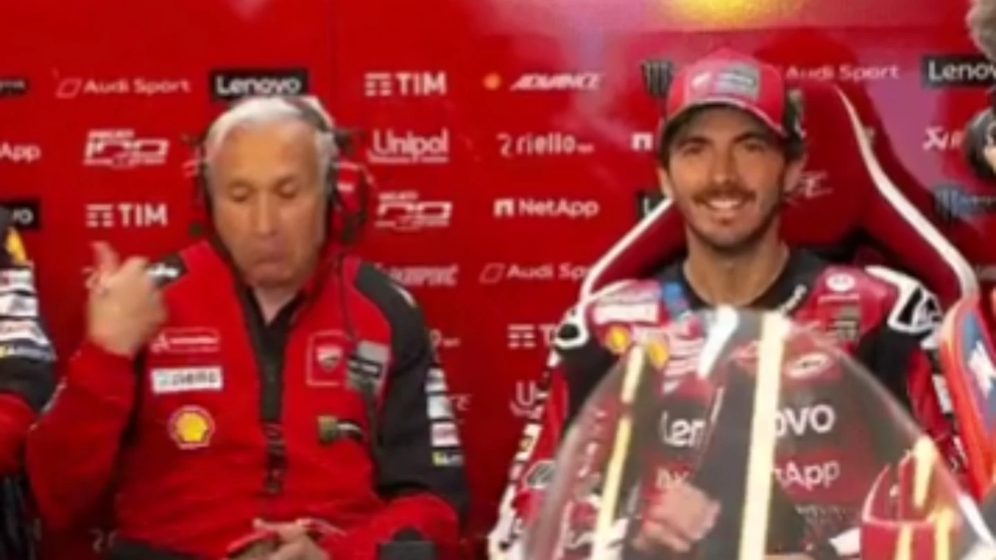 Davide Tardozzi y 'Pecco' Bagnaia Davide Tardozzi y 'Pecco' Bagnaia