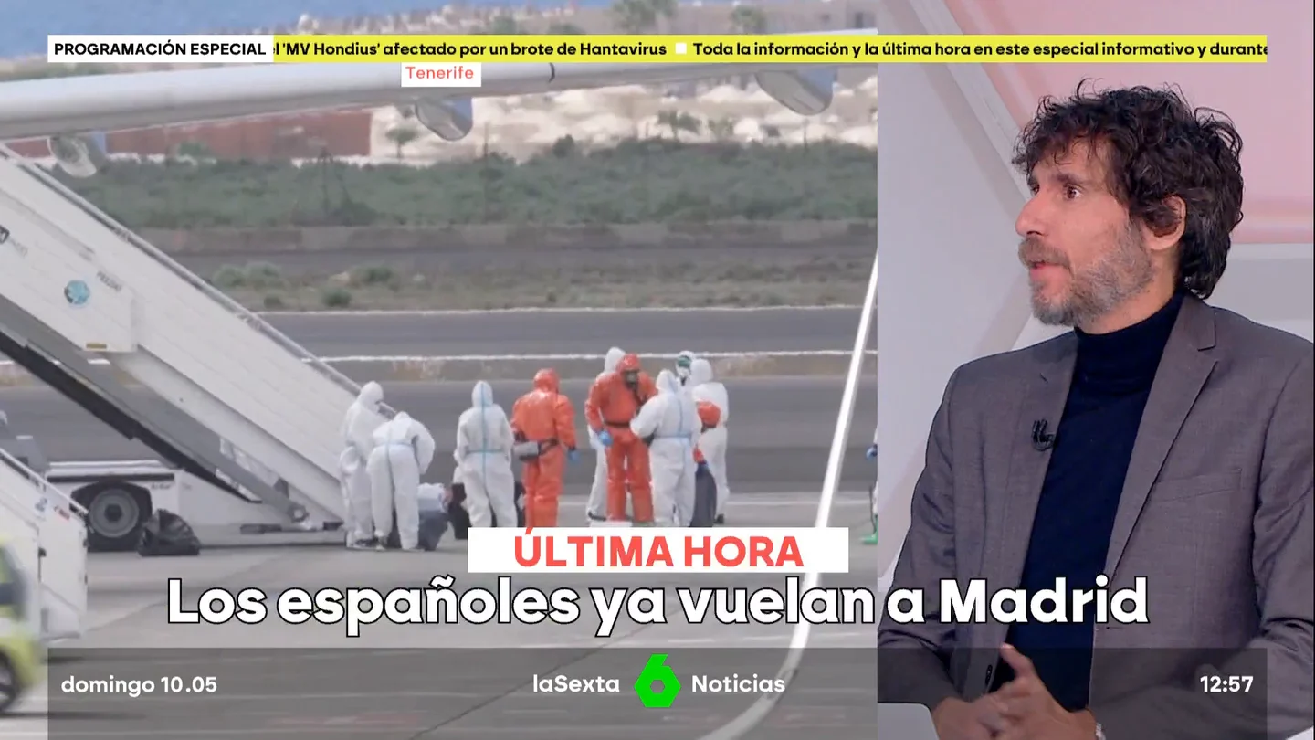 Mario Viciosa, sobre el hantavirus: "Ahora no tenemos evidencias de que nadie tenga la infección activa" Mario Viciosa, sobre el hantavirus: "Ahora no tenemos evidencias de que nadie tenga la infección activa"