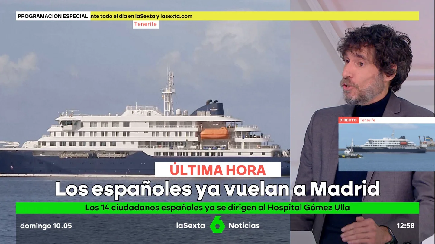 Mario Viciosa, sobre el hantavirus: "Ahora no tenemos evidencias de que nadie tenga la infección activa" Mario Viciosa, sobre el hantavirus: "Ahora no tenemos evidencias de que nadie tenga la infección activa"