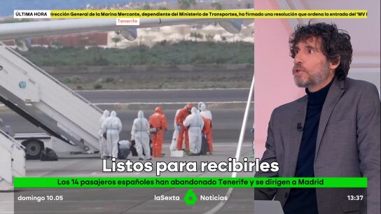 Mario Viciosa destaca la baja transmisibilidad del hantavirus: "Estuvieron mucho tiempo en el barco y solo hay seis positivos confirmados"