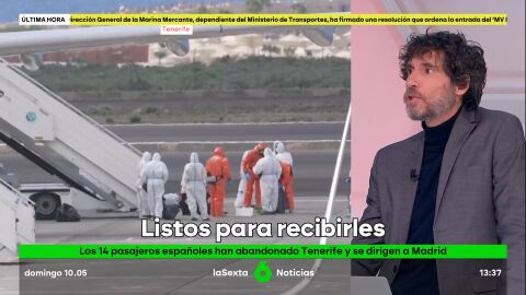 Mario Viciosa destaca la baja transmisibilidad del hantavirus: "Estuvieron mucho tiempo en el barco y solo hay seis positivos confirmados"