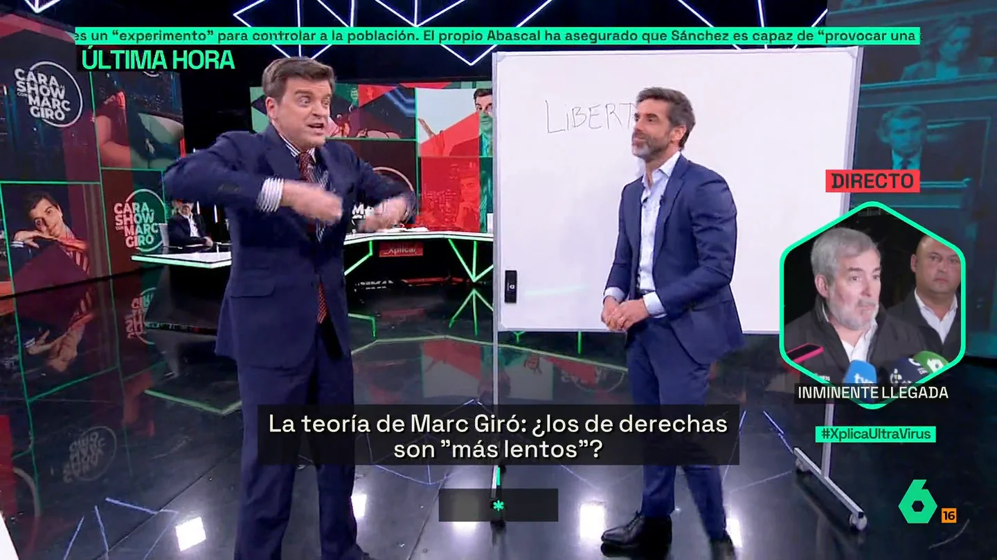 Marc Giró, sobre los "machos": "¿Dónde están los caballeros de derecha para que a nosotras nos inviten a un vermú?" Marc Giró, sobre los "machos": "¿Dónde están los caballeros de derecha para que a nosotras nos inviten a un vermú?"