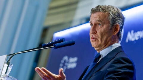 El presidente del PP, Alberto N&uacute;&ntilde;ez Feij&oacute;o, en un acto esta semana en Madrid. 