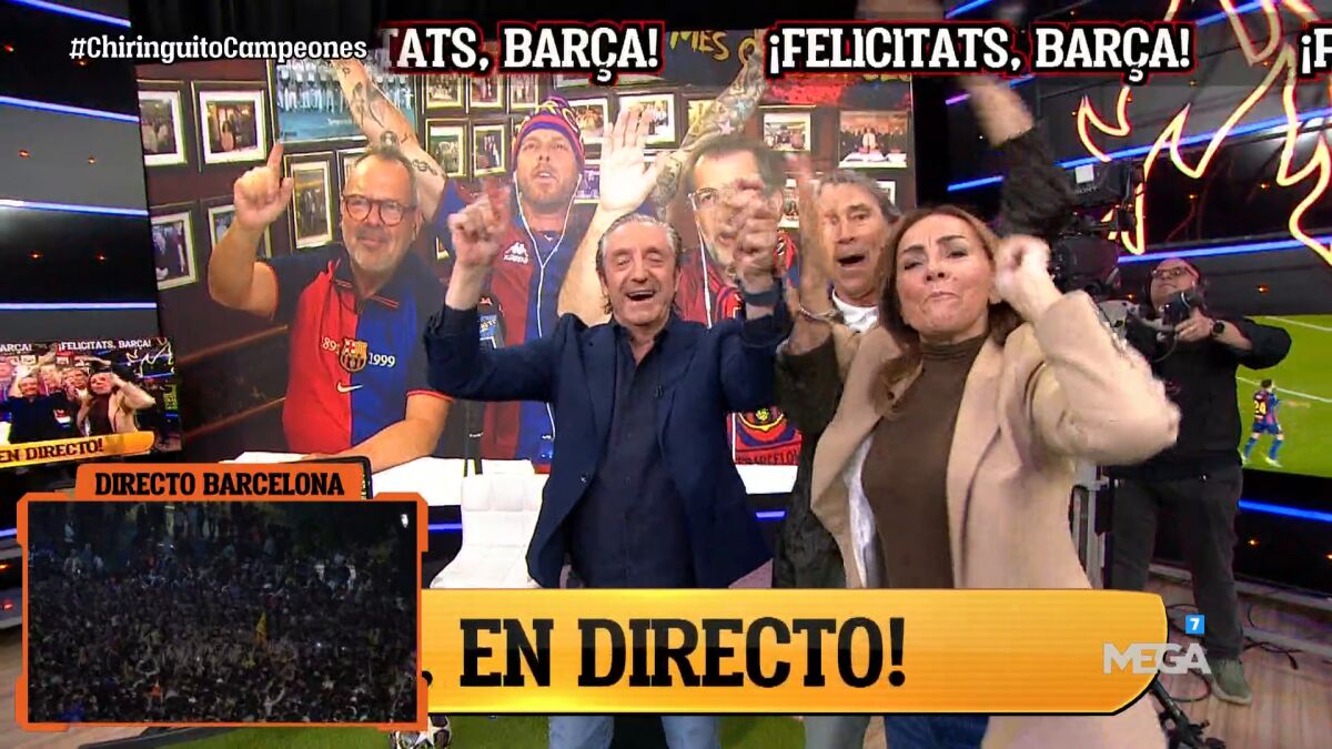 Brutal audiencia de 'El Chiringuito' tras el título de LaLiga del Barça: ¡18% en Catalunya!